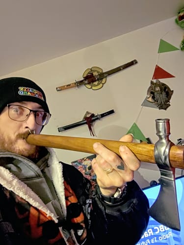 Customer photo review of Tomahawk Peace Pipe