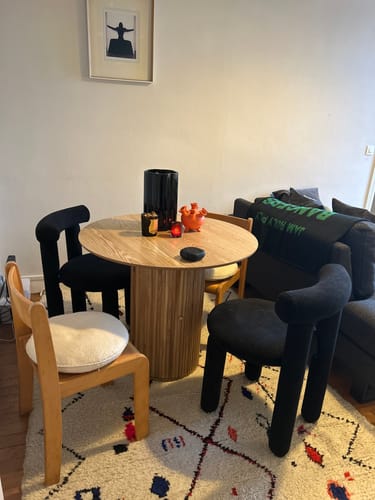 Customer photo review of HAVANA - Table a manger ronde 4 personnes en pin massif D90