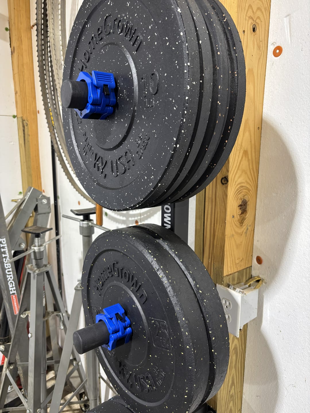 Customer photo review of Barbell Clips, Clamp Style