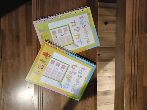 Customer photo review of 文字が消える!? まほうのドリル（ひらがな・カタカナ）