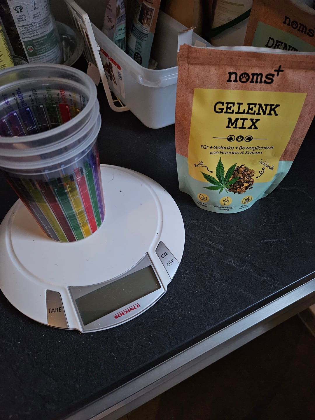 Customer photo review of Gelenkmix Sensitiv & vegan für Hunde und Katzen mit Teufelskralle, Kurkuma & Glucosamin