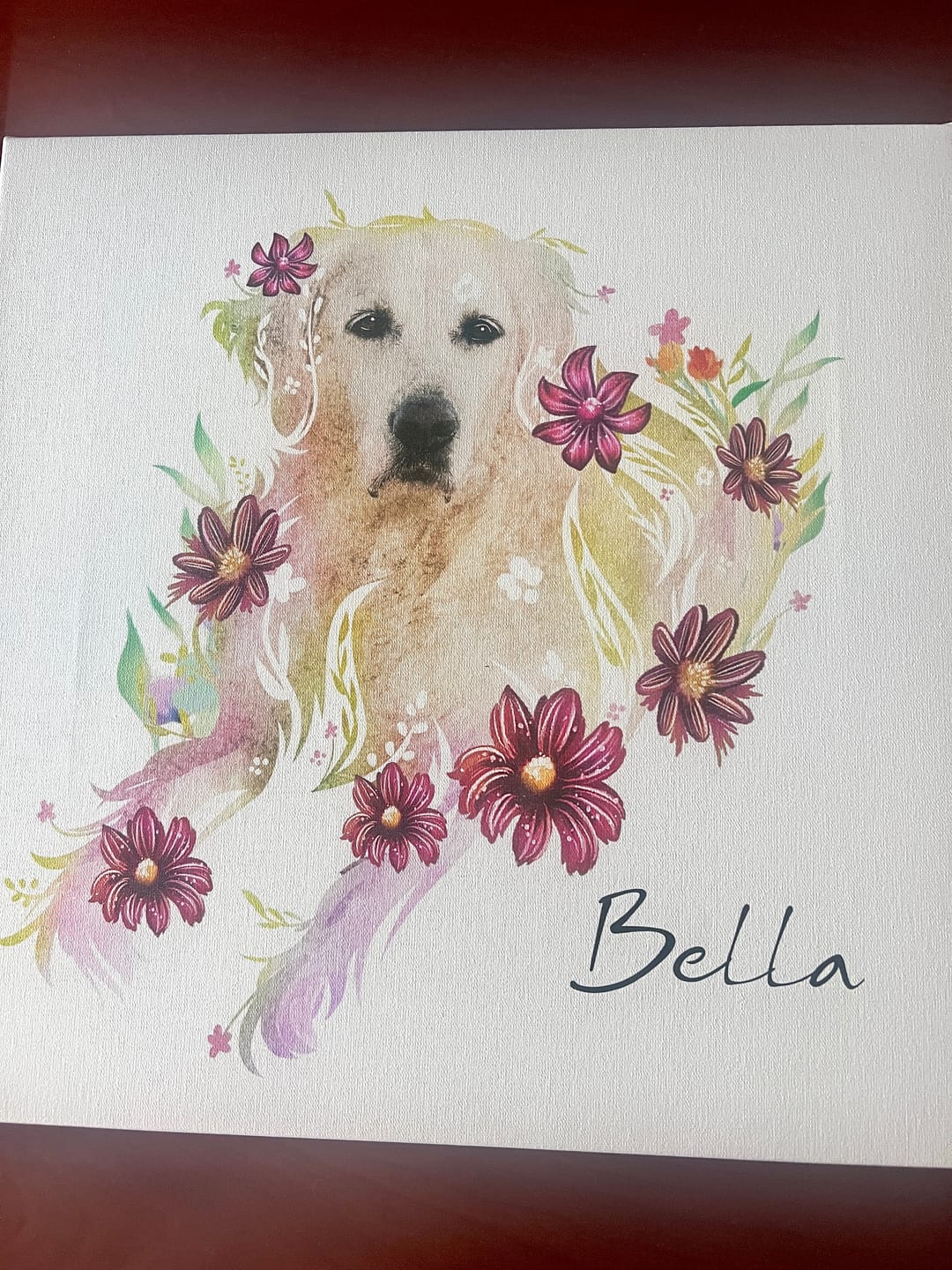 Customer photo review of Flowerpup Custom Pet Portrait (Humans too!)