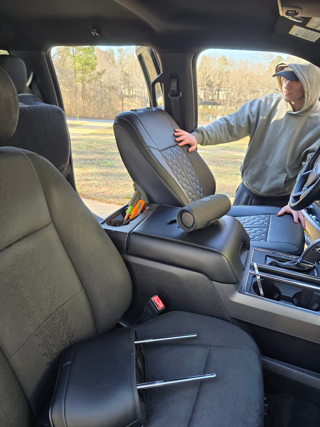 Customer photo review of 2015-20 Ford F150 | 16-22 F-250 F-350 Custom Seat Covers