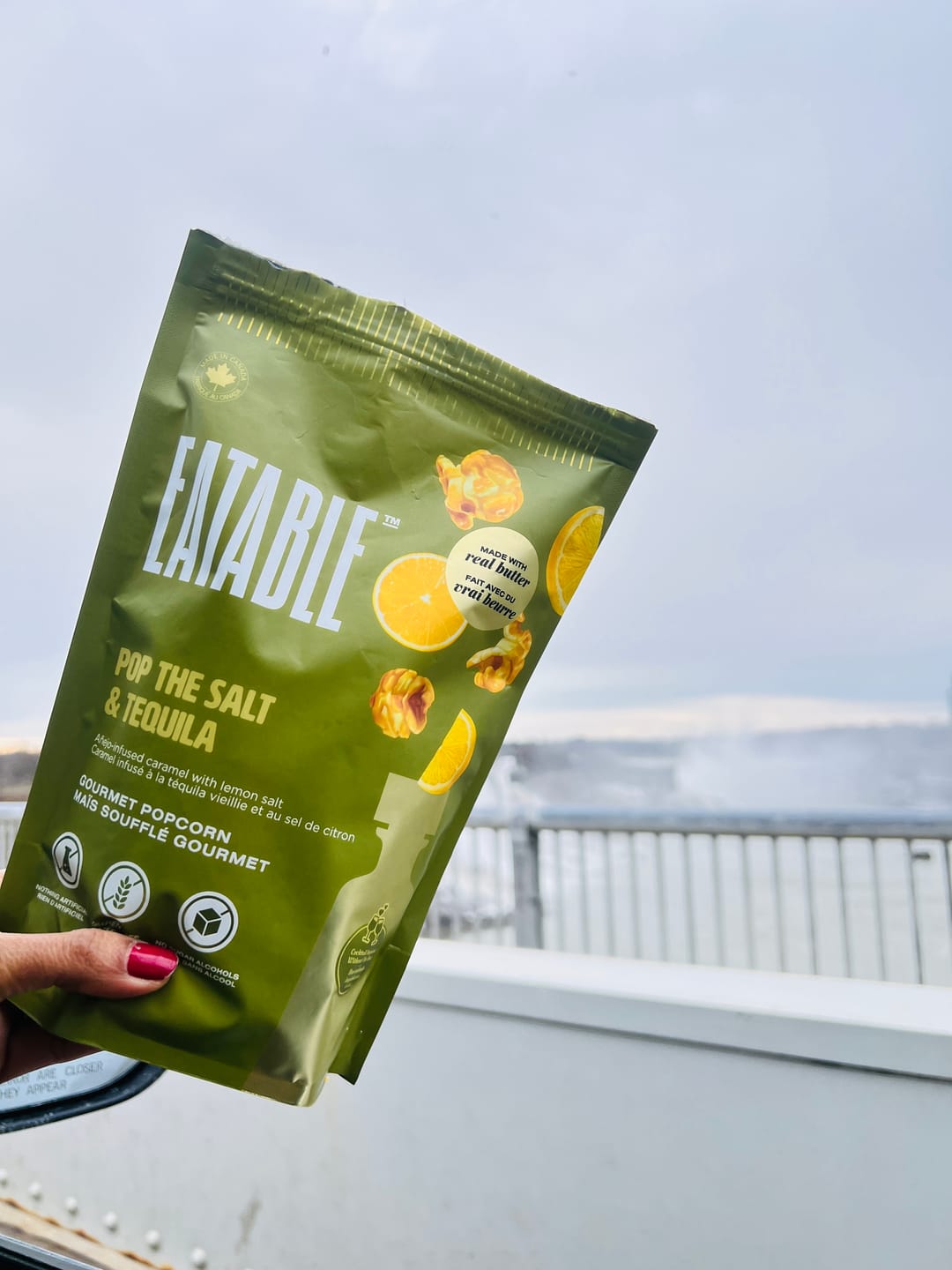 Customer photo review of Pop the Salt & Tequila (4.4oz)  - Añejo Infused Caramel Popcorn