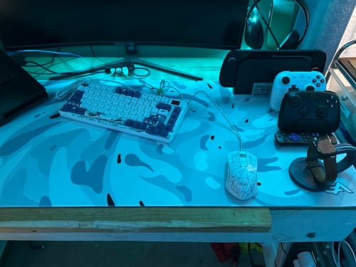 Customer photo review of Snow Swirl Mousepad