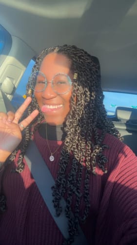 Customer photo review of Nora Eyeglasses