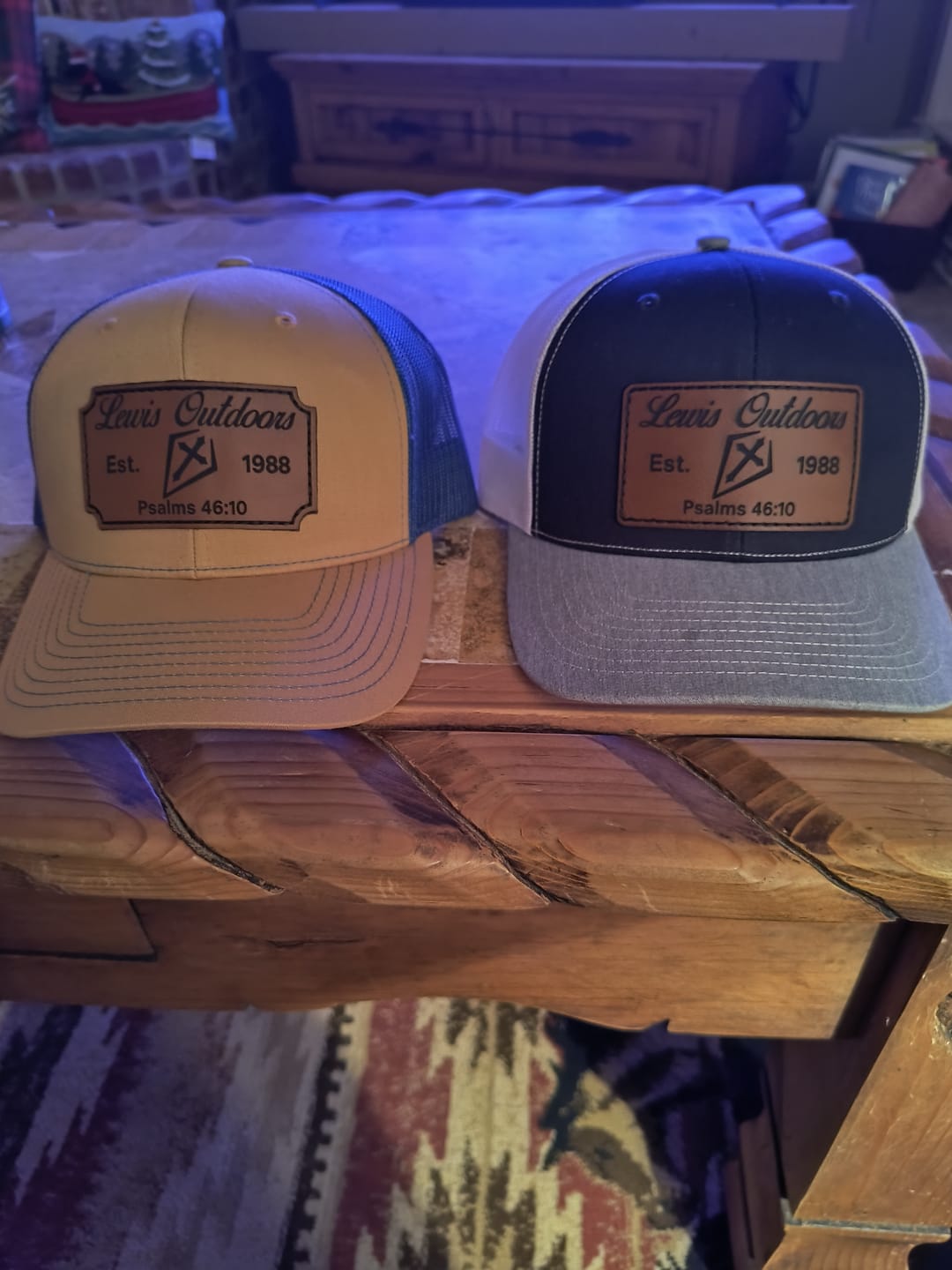 Customer photo review of Custom Camouflage Trucker Hats