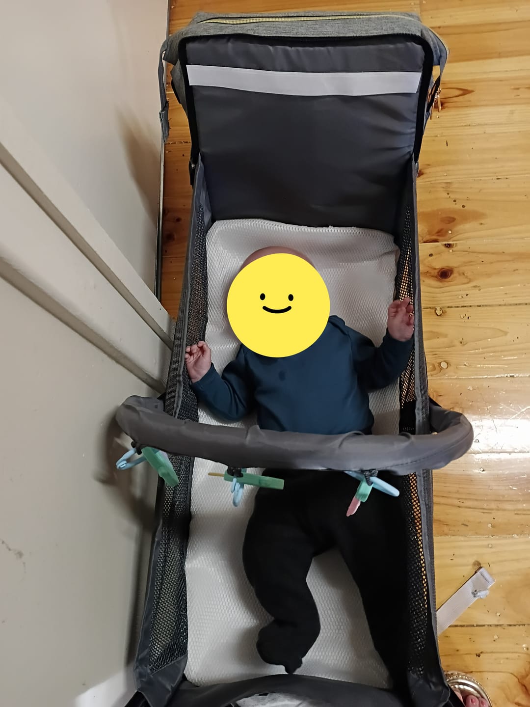 Customer photo review of Baby Bed Bag