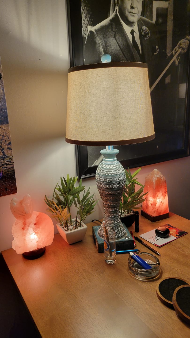 Customer photo review of Purrfect Cat Himalayan Salt Lamp