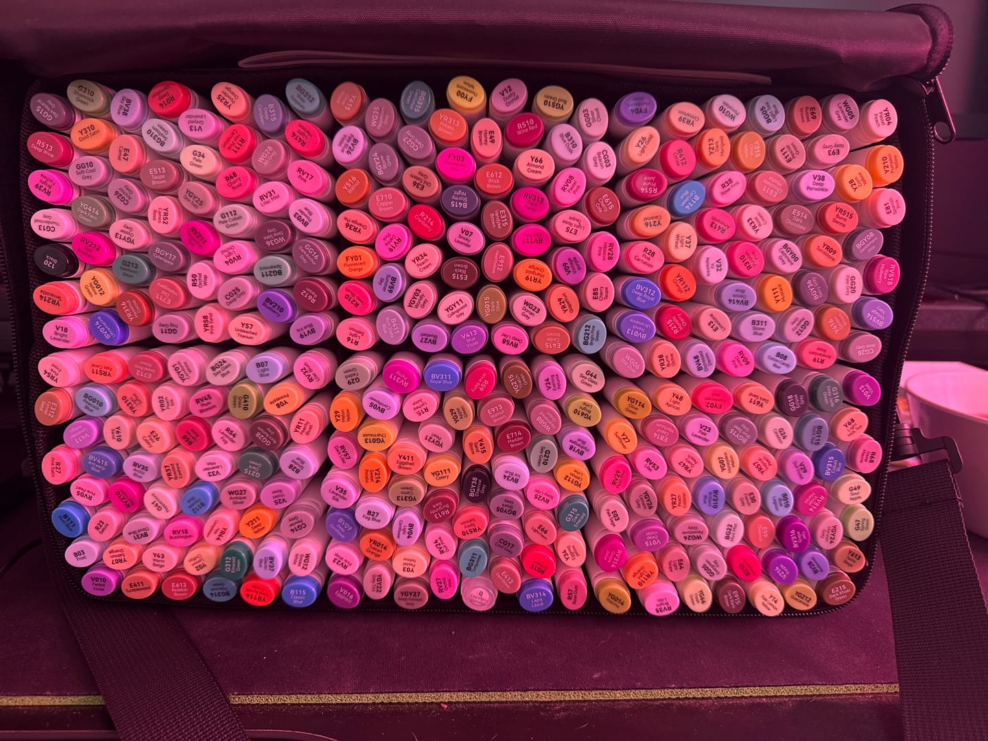 Customer photo review of Ohuhu Oahu 320 Colors Dual Tips Alcohol Art Markers, Fine & Chisel (New Color Codes)