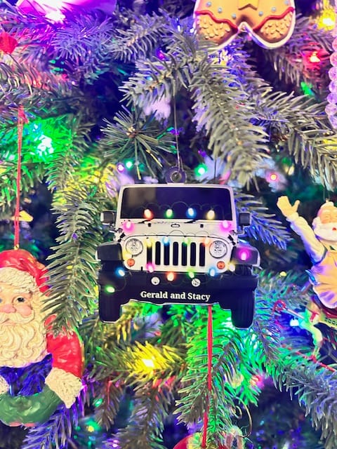 Customer photo review of Personalized Car Acrylic Christmas Ornament