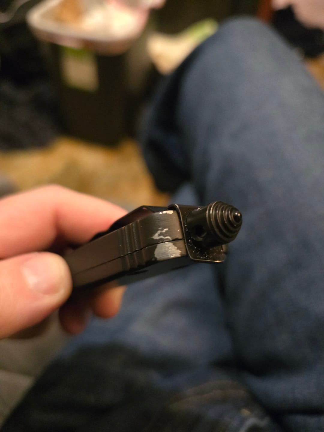 Customer photo review of Black Ghost OTF Knife (Multiple Blade Styles Available)