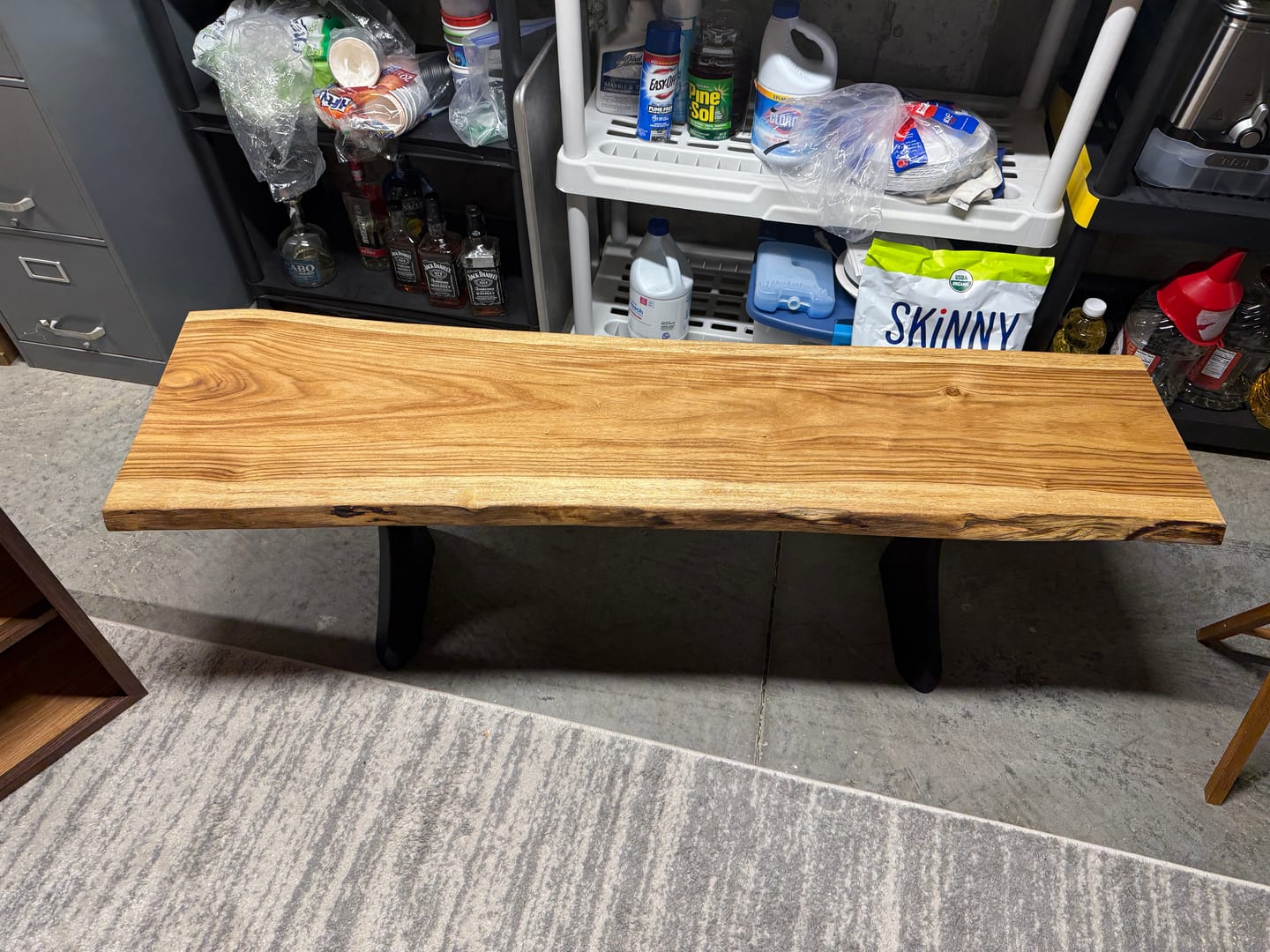 Customer photo review of Bench Legs 122 Botas 16" H Minimalist Metal Furniture
