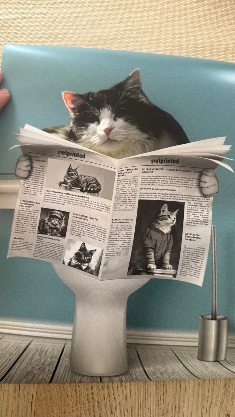 Customer photo review of Wichtige Sitzung - Individuelles Poster
