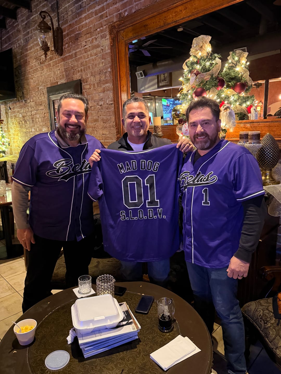 Customer photo review of Custom Purple Black-White Classic Style Authentic Baseball Jersey