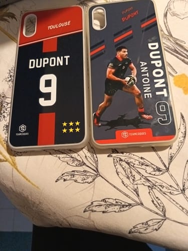 Customer photo review of Coque rugby TOULOUSE RUGBY personnalisable - TEAMCOQUES