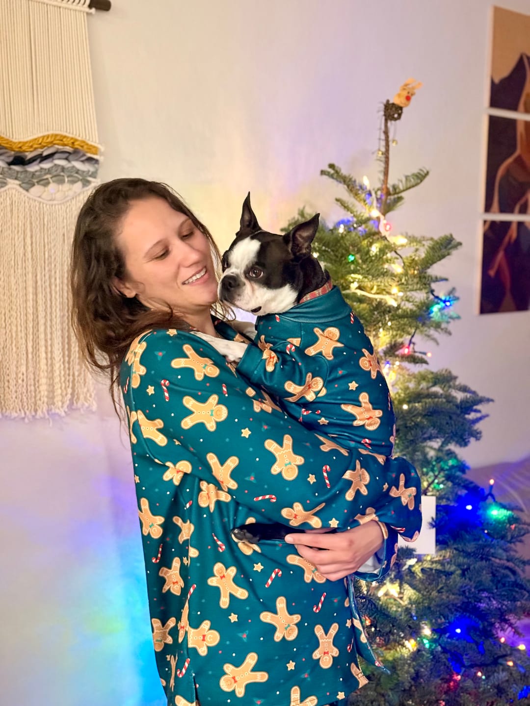 Customer photo review of Christmas Human Pajama Top