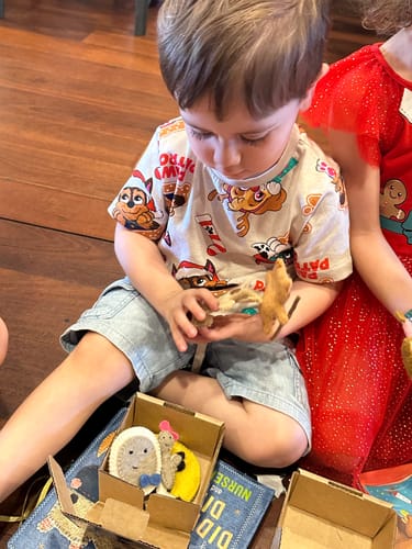 Customer photo review of Hey Diddle Diddle Finger Puppet Set
