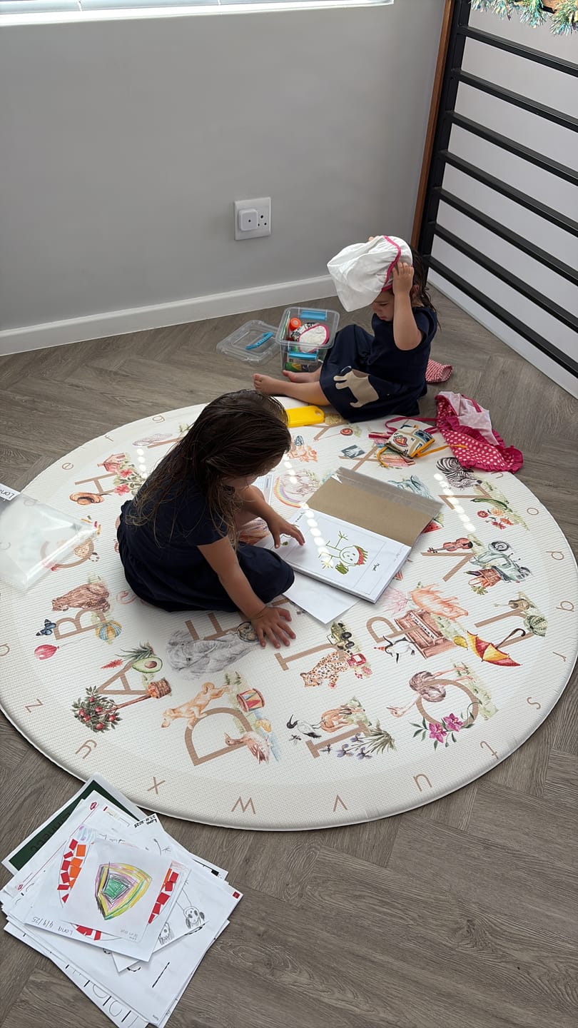 Customer photo review of Storybook Neutral / Checkered
