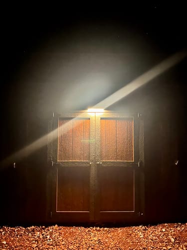 Customer photo review of Solar Wall Light with Motion Sensor