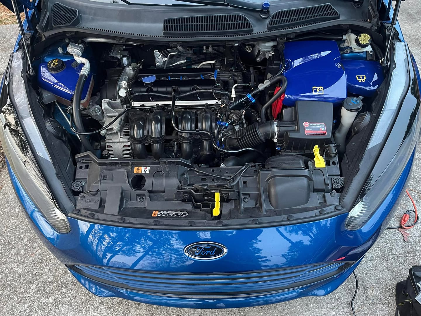 Customer photo review of Battery and Fuse Vinyl Sticker Set