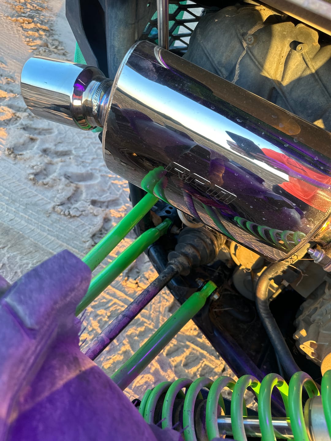 Customer photo review of RPM Teryx KRX 1000 Catless Slip On Sport Muffler KRF1000