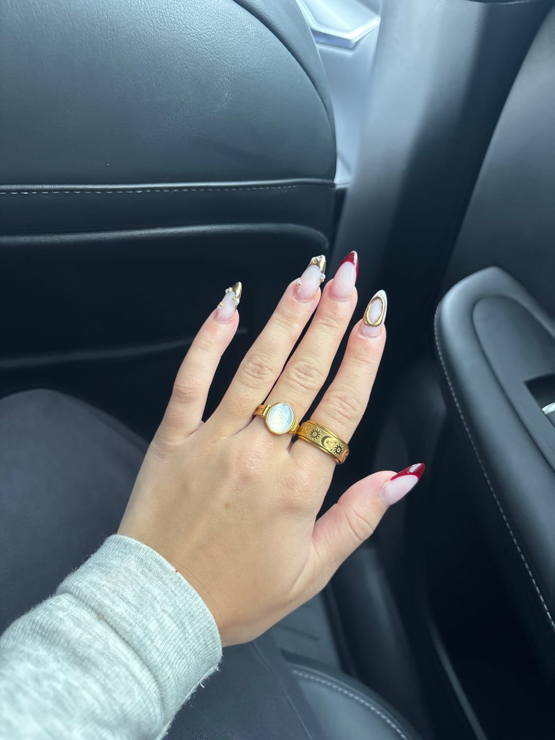 Customer photo review of Kai Mother Of Pearl ring