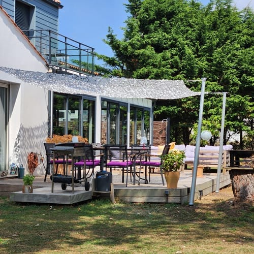 Customer photo review of Met staalkabel versterkt camouflagenet