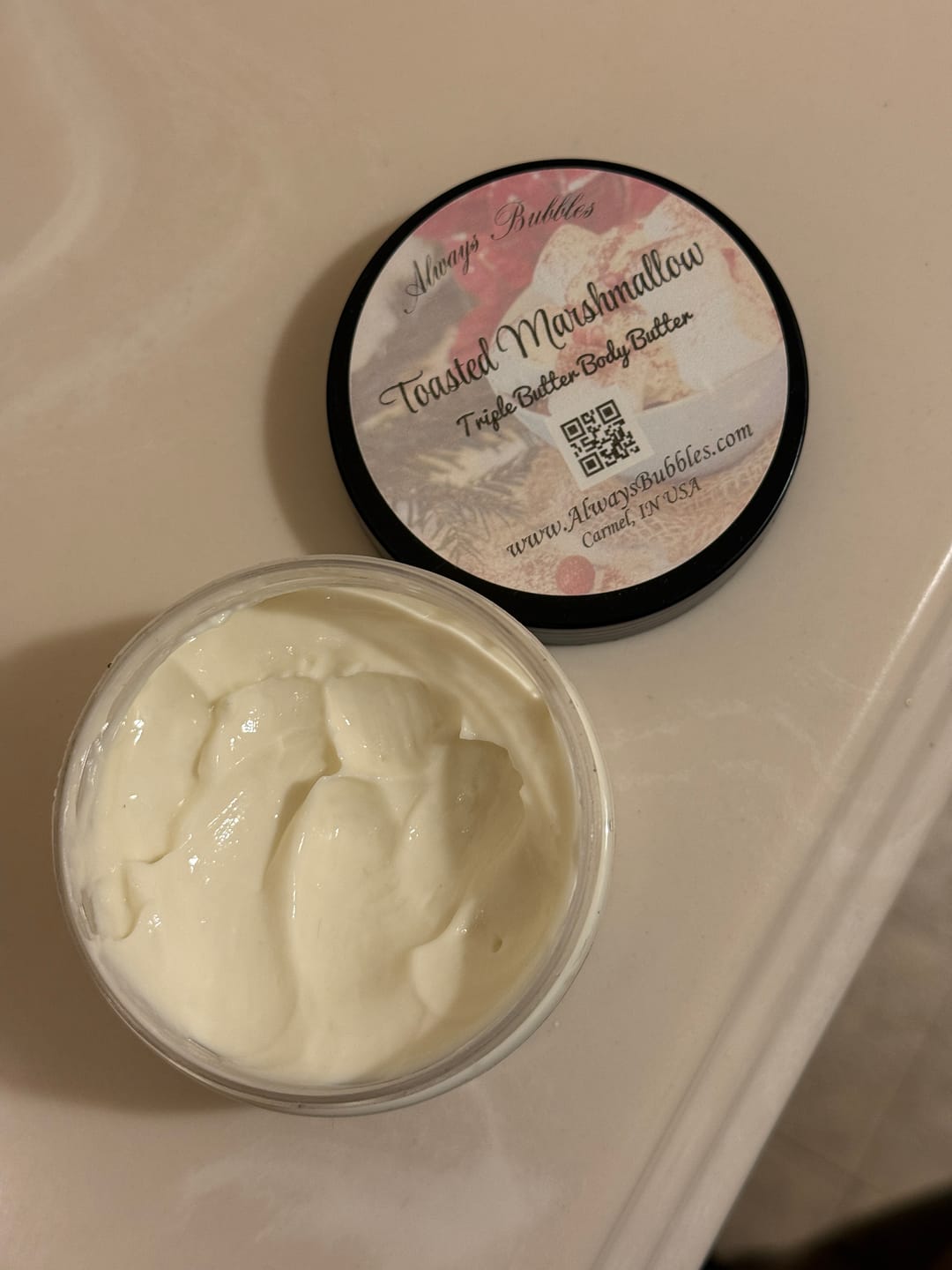 Customer photo review of Toasted Marshmallow Triple Body Butter | Always Bubbles