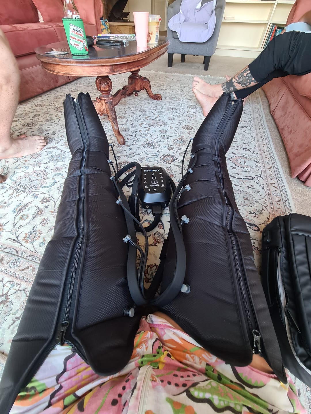 Customer photo review of RECHARGEABLE 6 Chamber Compression Boots 3.0