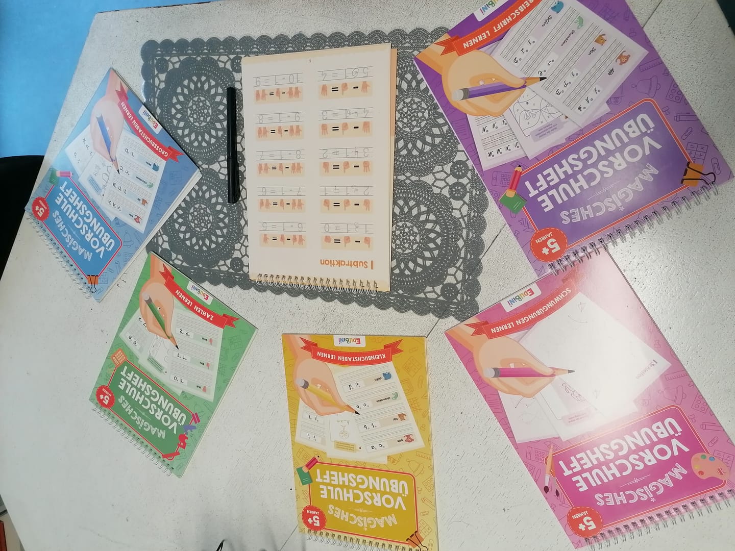 Customer photo review of Edubini Magische Übungshefte® (Geschenk-Starterset)