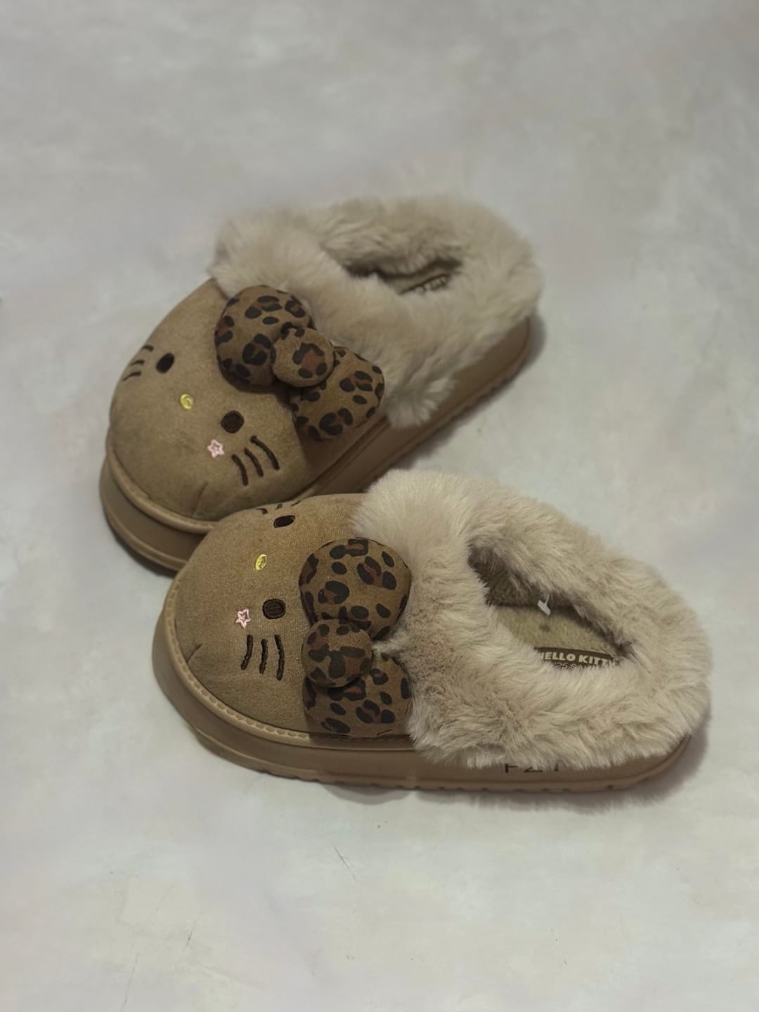 Customer photo review of Hello Kitty Fuzzy Slippers – Cozy & Cute Indoor/Outdoor Wear