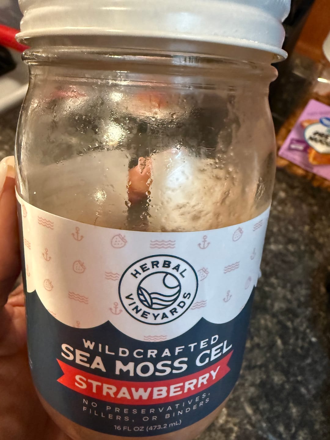 Customer photo review of EXCLUSIVE STRAWBERRY SEA MOSS GEL