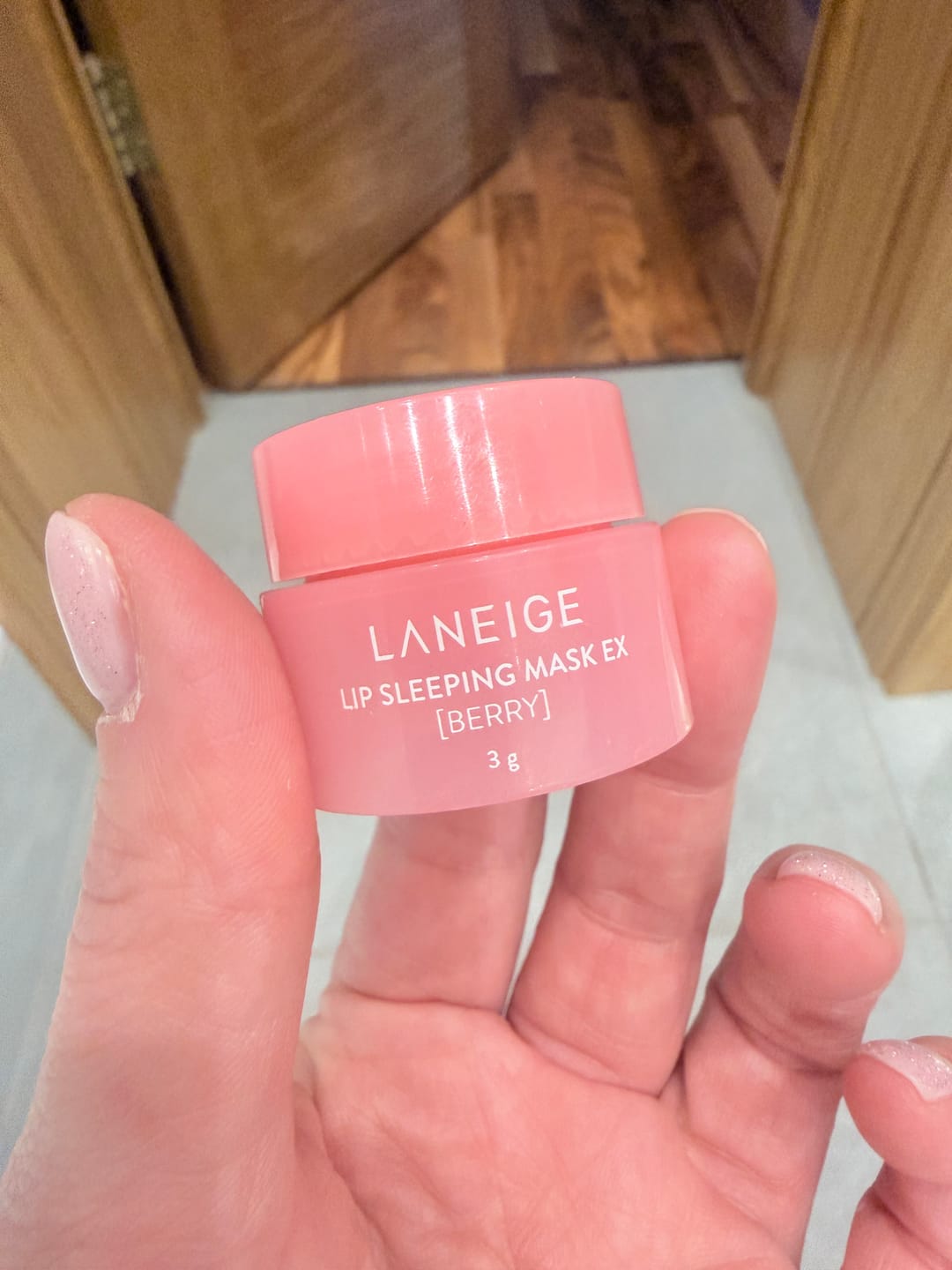 Customer photo review of Nakts maska lūpām LANEIGE Lip Sleeping Mask EX Berry