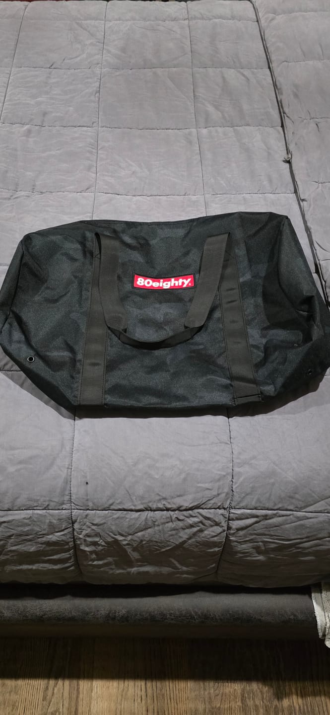 Customer photo review of 80Eighty® Black Camo Duffle Bag