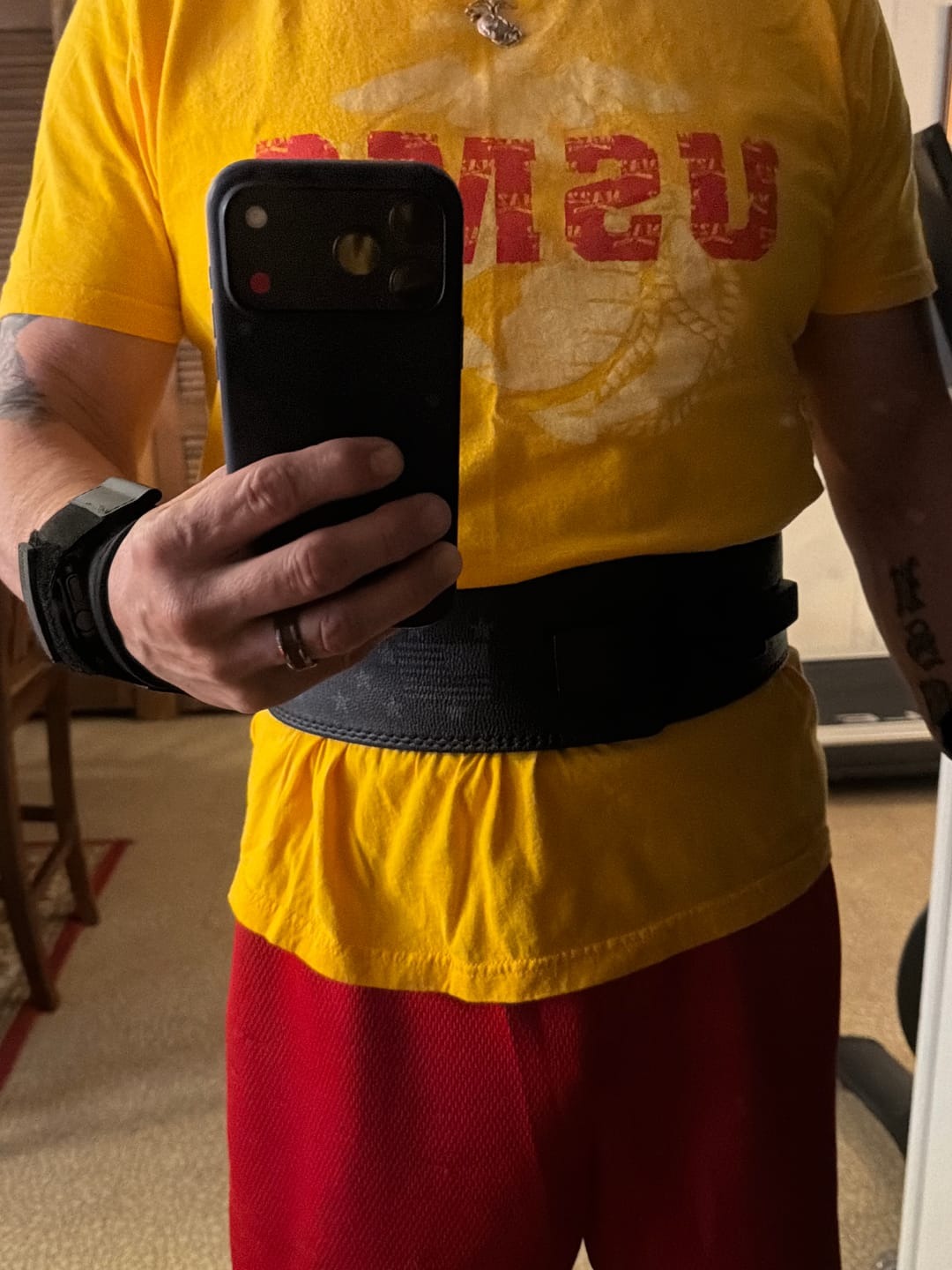 Customer photo review of Assault Belt: 10mm Lever Weightlifting Belt