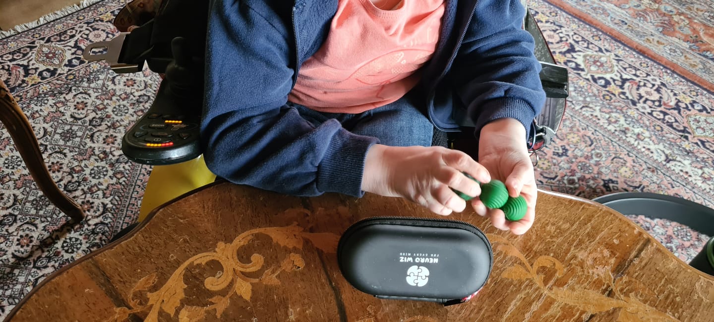 Customer photo review of Magnetic Sensory Fidget Balls