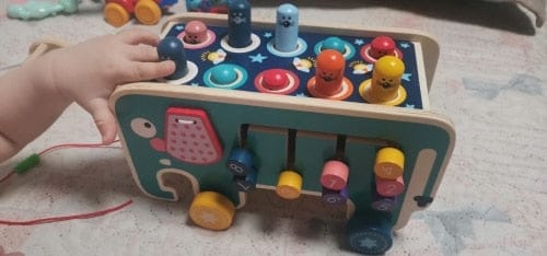 Customer photo review of Marvin’s Wooden Pounding Bench