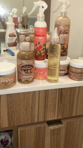 Customer photo review of Hair Transformation Bundle- Moisturizes, Detangles, Drastically softens and Grows! 3 Sizes