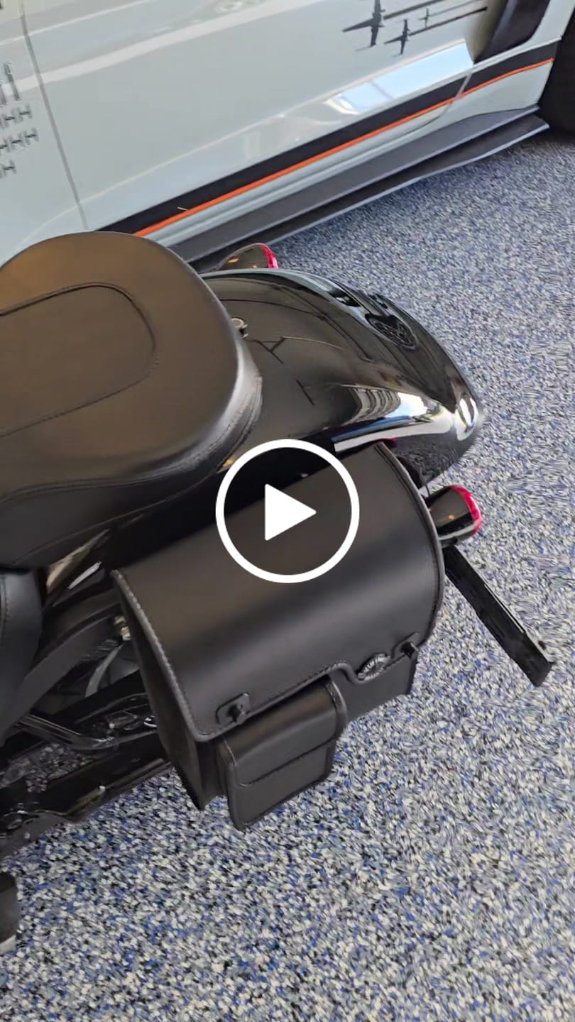 Customer video review of 5L - Fatman Motorcycle Solo Bag For Harley Softail
