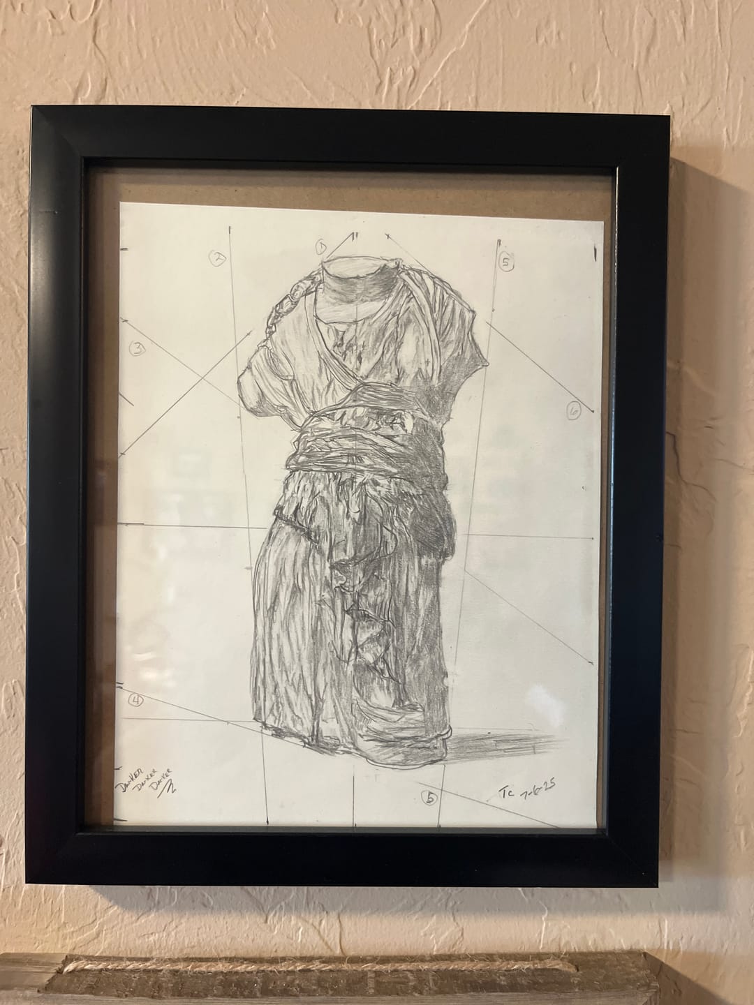 Customer photo review of Bargue Plate 1, 59. The Vatican Amazon, Draped (Amazone de Vatica, Drapée)