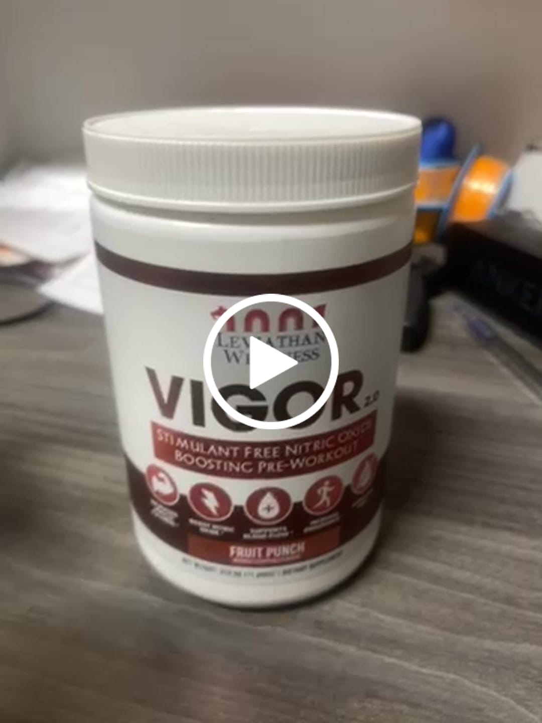 Customer video review of Vigor 2.0 - Stimulant Free Pre-Workout