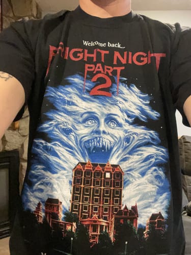 Customer photo review of Fright Night Part 2: Classic T-Shirt (Comfort Colors)