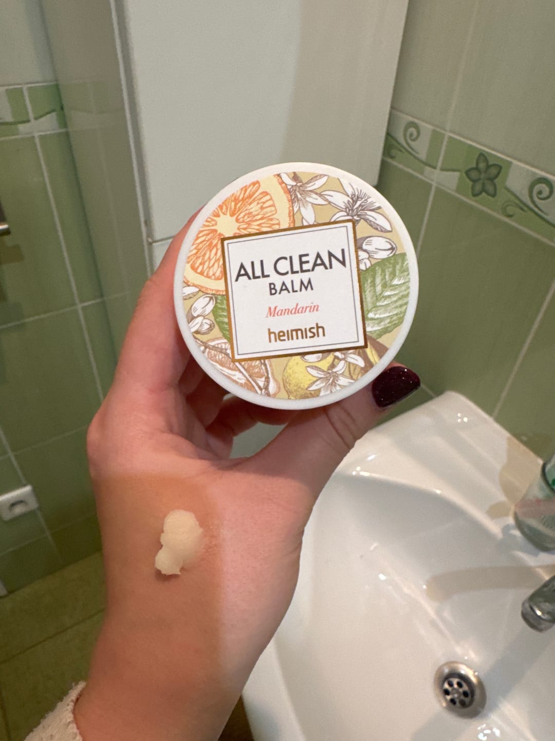Customer photo review of Attīrošs balzams kosmētikas noņemšanai ar mandarīnu Heimish All Clean Balm Mandarin