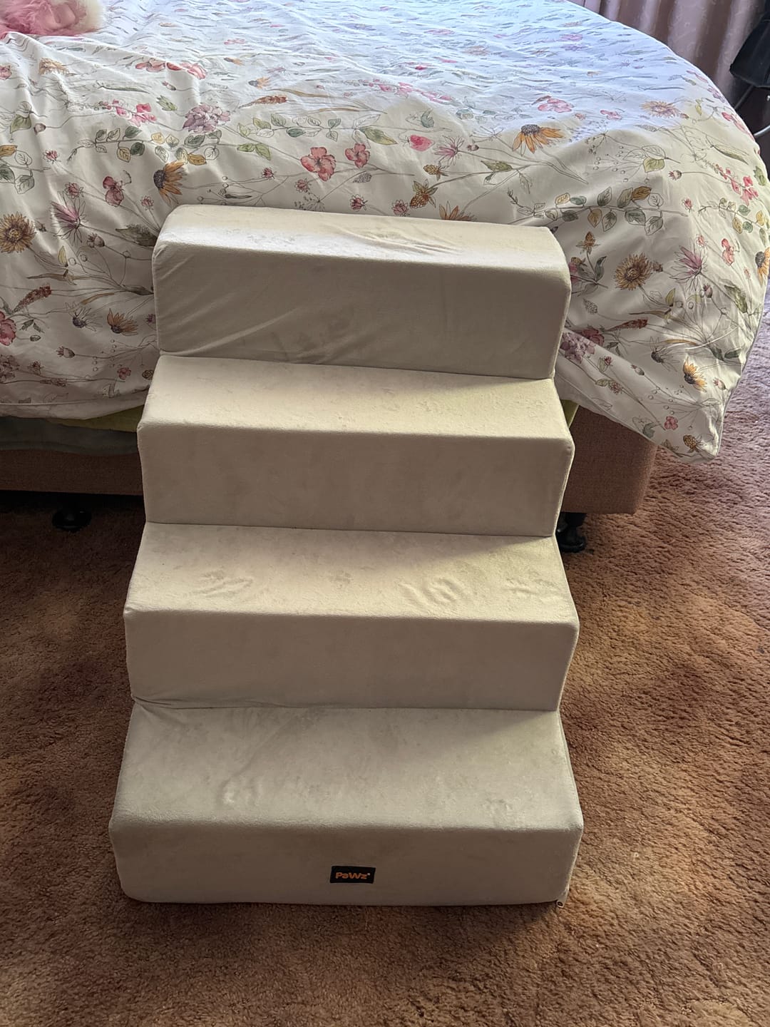 Customer photo review of Detachable Pet Stairs Light Grey
