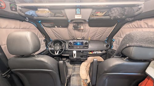 Customer photo review of Sprinter 2019+ - Front Door Shades (set)