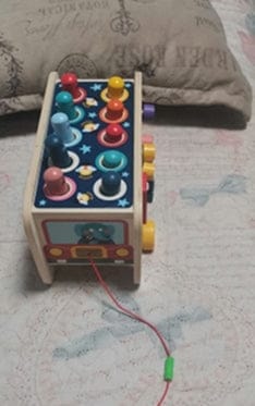 Customer photo review of Marvin’s Wooden Pounding Bench