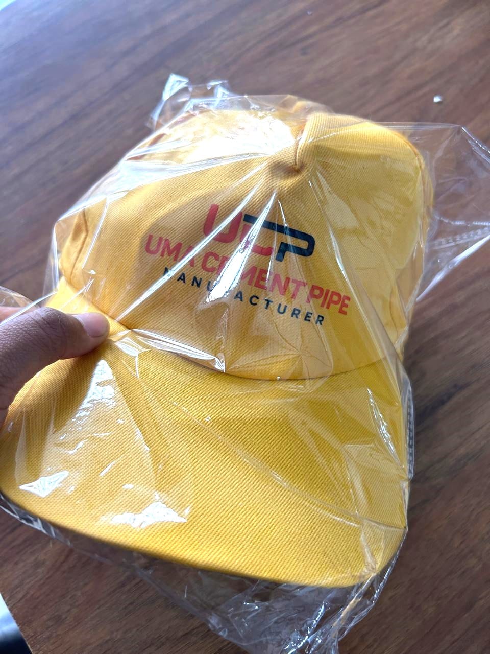 Customer photo review of Customized Caps | Customized With Your Company Logo | PrintMine.in
