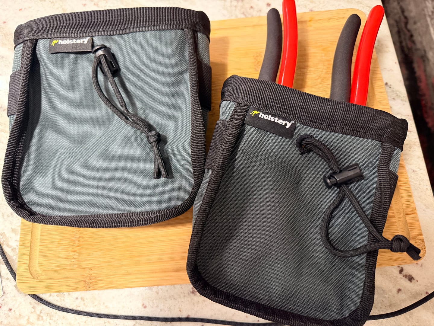 Customer photo review of Joey Pouch | Clip-On Tool & Hardware Pouch