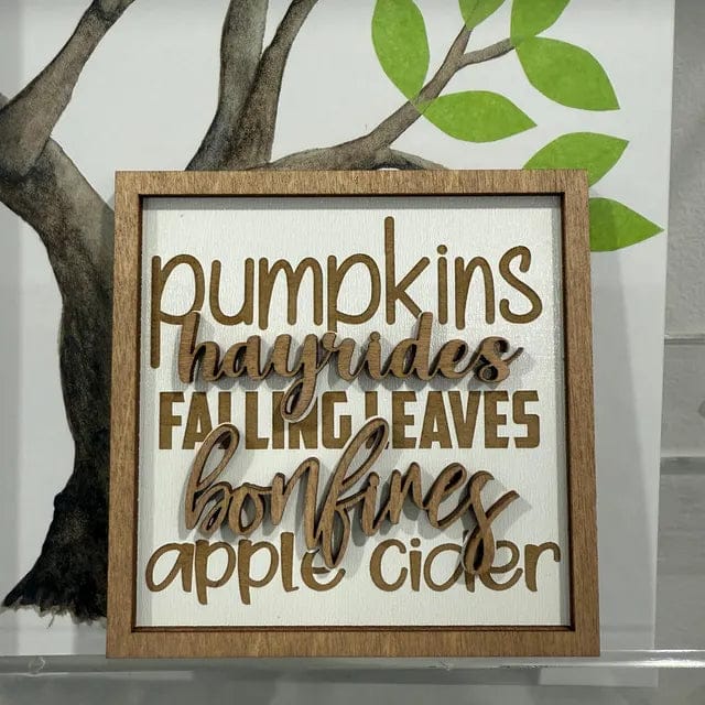 Customer photo review of Classic Autumn Themed Tiered Tray Decor Bundle